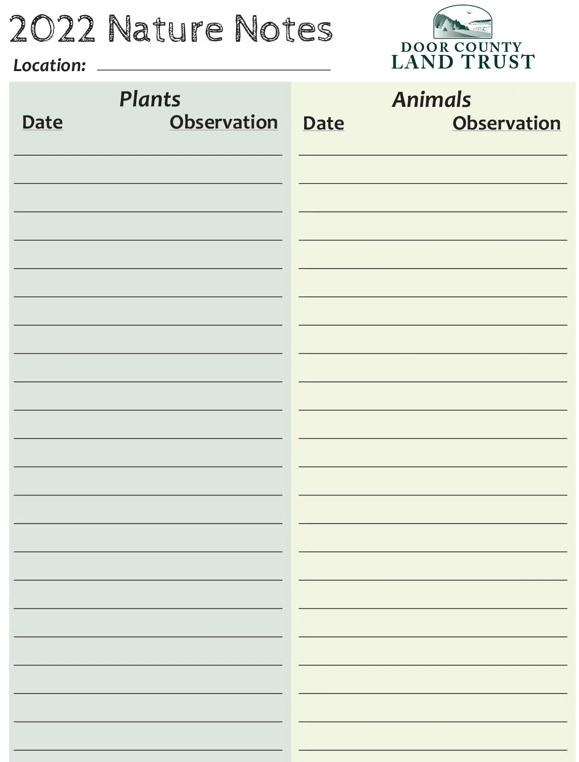 Printable-Log-Sheet