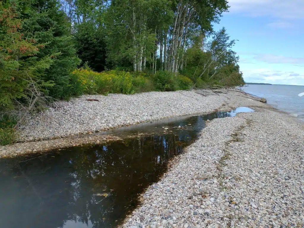 Donated shoreline property at Legacy Nature Preserve at Clay Banks